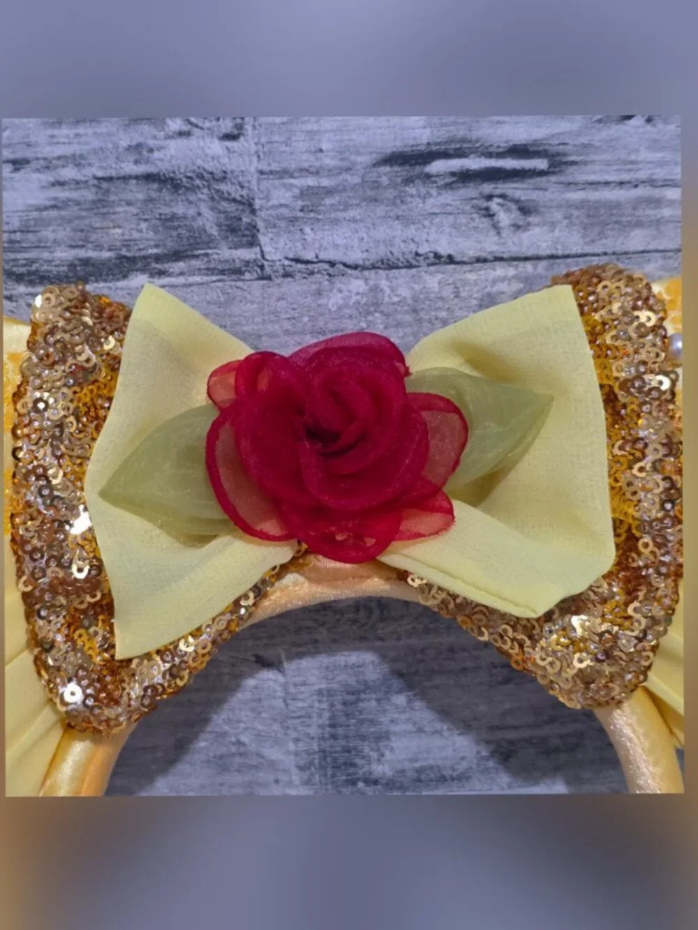 Authentic Disney Parks Beauty and the Beast Belle Ears Headband